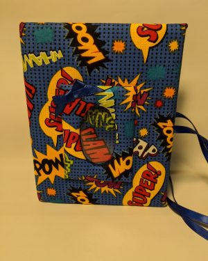 Superhero Sayings Cotton Fabric Custom Photo Album for Boy - Boy Photo Album - Holds 100 4x6 Photos - Handmade