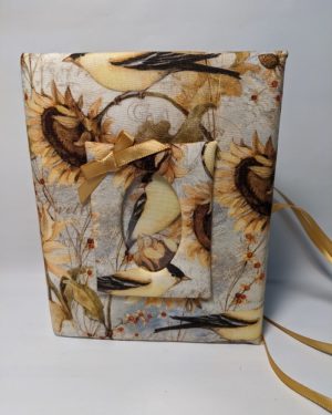Sunflower and Finch Photo Album - Holds 100 4x6 Photos