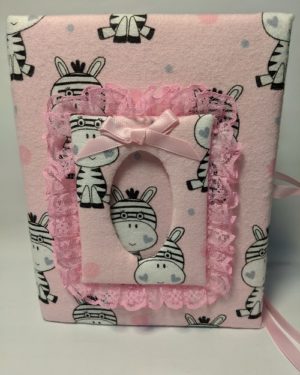 Baby Photo Album with Zebras- Holds 100 4x6 Photos