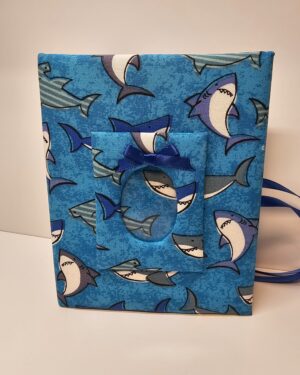 Shark Custom Personalized Photo Album for Boy - Holds 100 4x6 Photos - Handmade