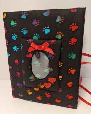 Custom Small Paw Prints and Hearts Dog Photo Album