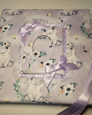 Minky Hippo Custom Photo Album Holds 500 4 x 6 Photos - Handmade - So Cute!!!