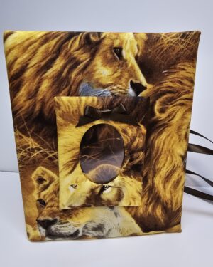 Jungle Photo Album, Lion Photo Album - Holds 100 4x6 Photos - Personalize
