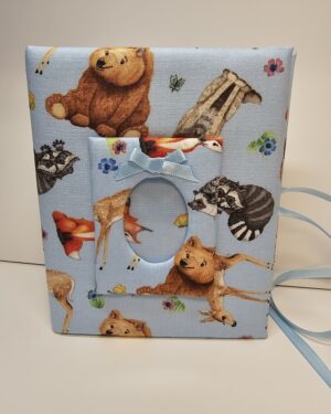 Woodland Baby Photo Album with Little Animals for Boy