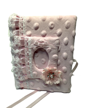 Medium Pink Minky and Donald Duck Photo Album for Gianna from Etsy