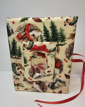 Christmas Hedgehog and Mushrooms Photo Album for Amy on Etsy