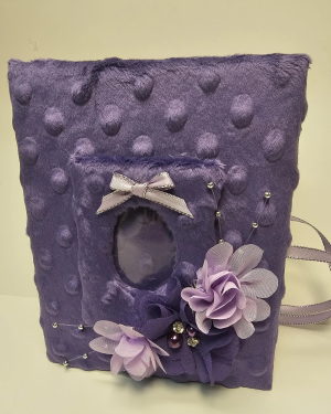 Purple Minky Photo Album for Maria on Etsy